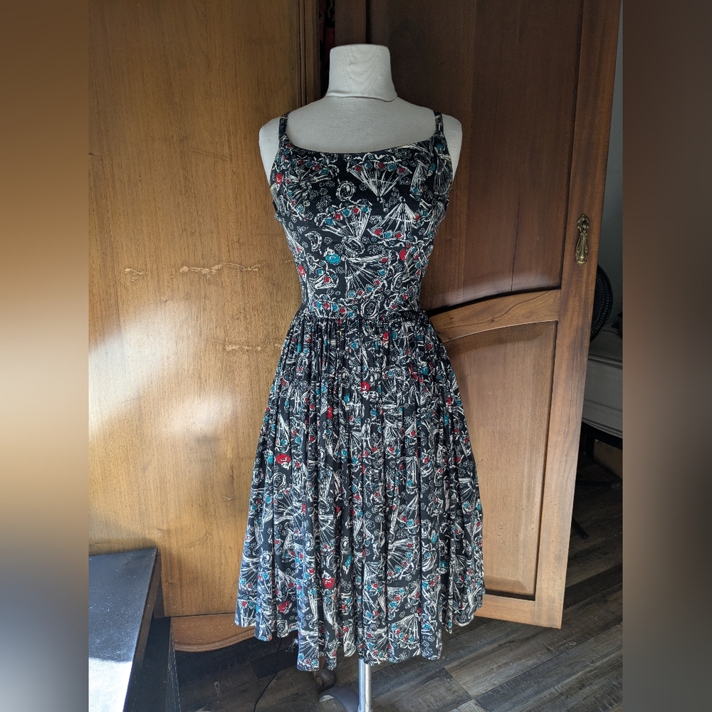 PUG Pinup Couture Spanish Fans Dress